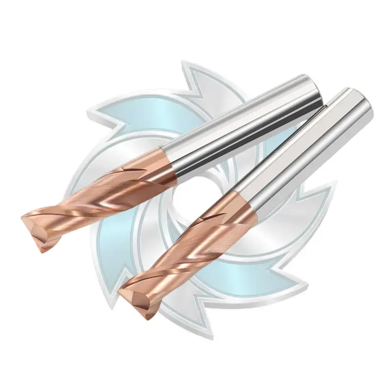 HRC55 Steel 2 Flute Flat End Milling Cutter
