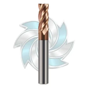 HRC55 4 Flute Solid Carbide End Mill for Hardened Steel Milling