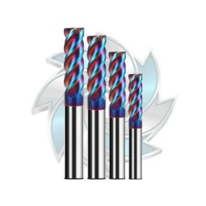 HRC65 Hardened Steel 4 Flute Flat End Milling Cutter