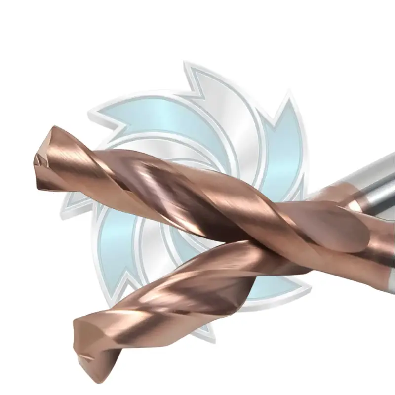Industrial Solid Straight Shank Carbide Twist Drills for CNC Metalworking
