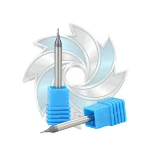Durable Mills 2 flute miniature ball end mill for HRC60 steel profiling