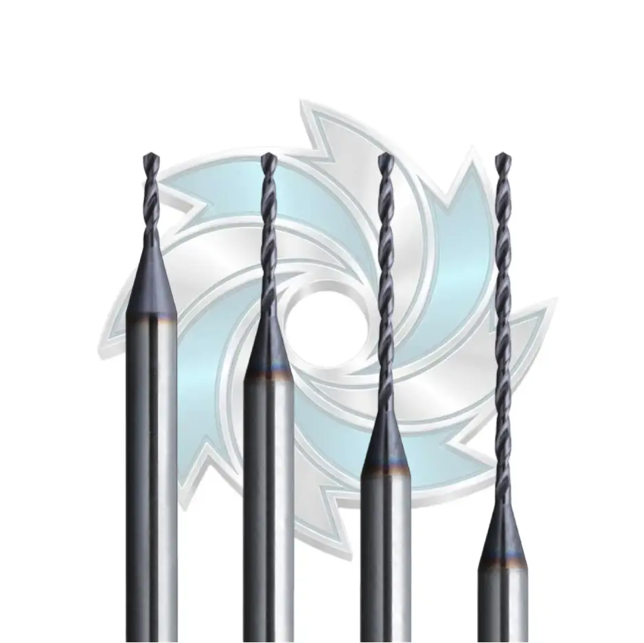 Precision chisel edge thinning and m7 cutting edge of solid carbide micro drill bit