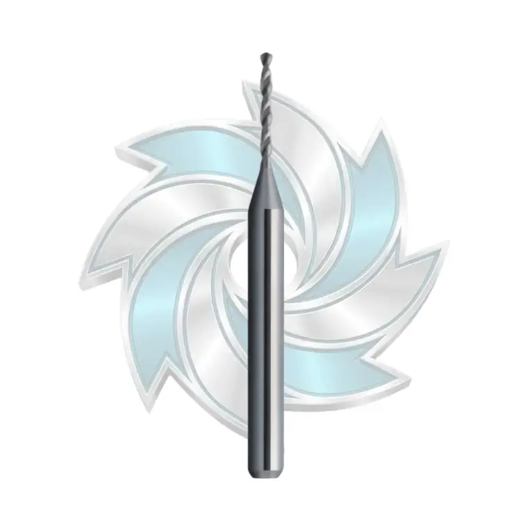 Durable Mills solid carbide micro drill for precision deep hole drilling from 5D to 30D
